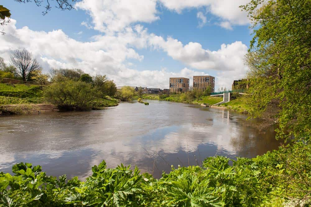 Commissioned site photograph of Athletes' Village in the East End for the Commonwealth Games