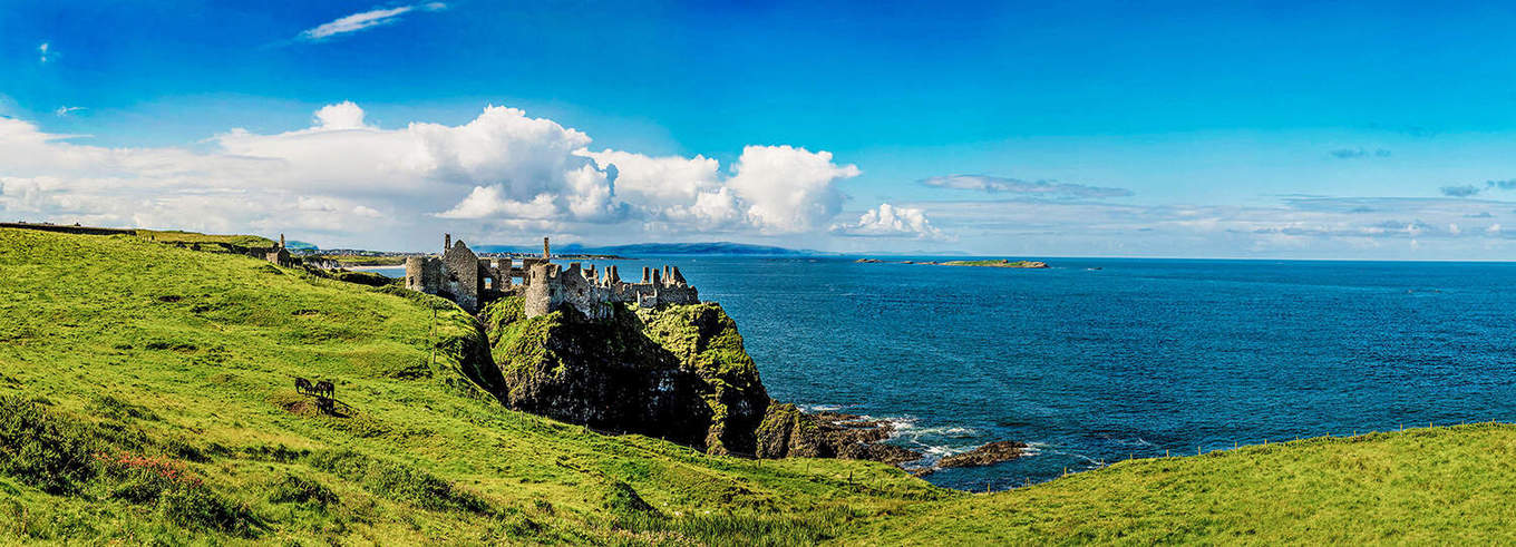 View of Dunluce Castle