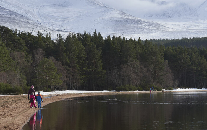 View of winter scenery beside campsite by CPN Photographer Ewen Weatherspoon.
