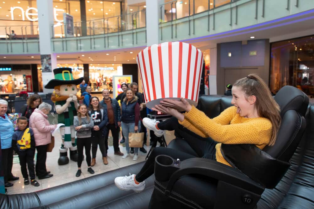PR photography of a cinema chain opening promotional event in Plymouth.