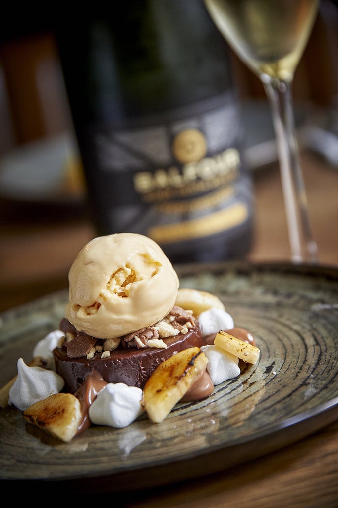 Simple lighting meant we were able to quickly photograph this dessert before it melted.