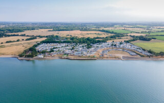 A Seaside holiday park right next to the beach what could be better