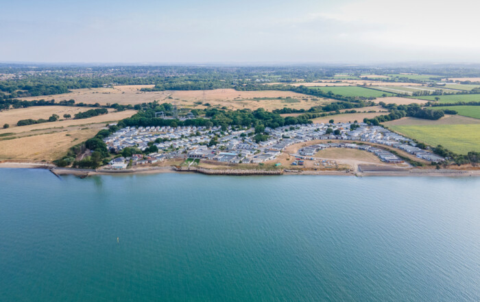 A Seaside holiday park right next to the beach what could be better